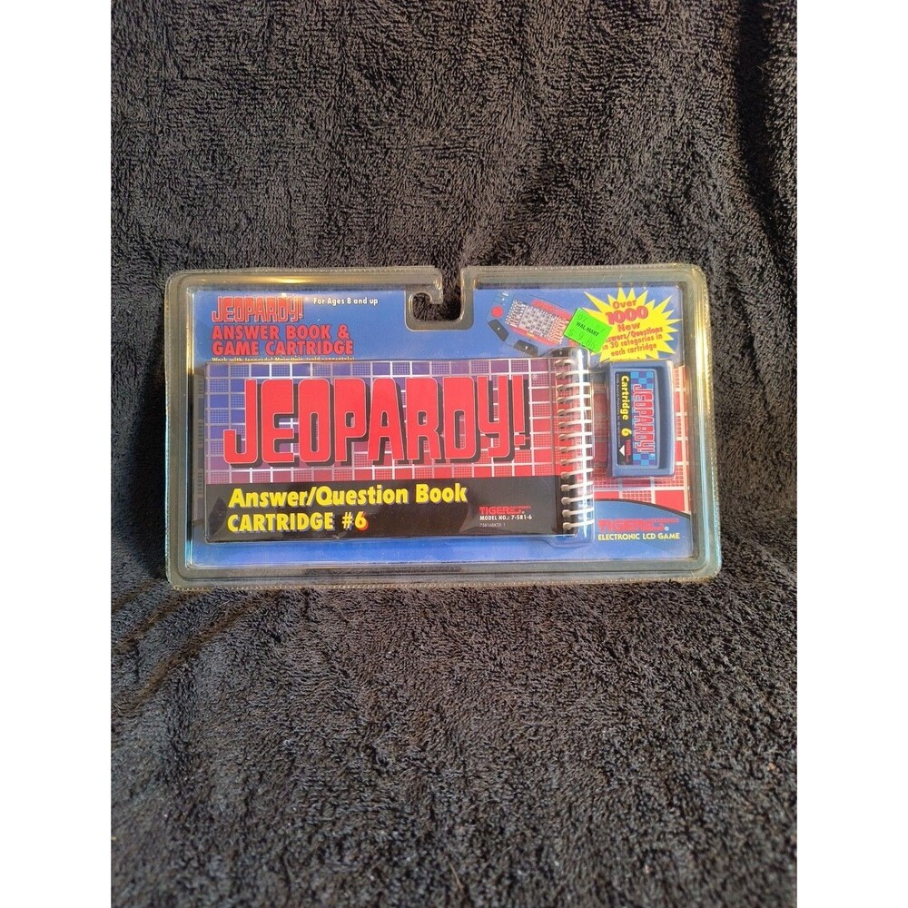 Vintage Tiger Electronic Jeopardy Game Cartridge #6 Answer Book Sealed NEW
